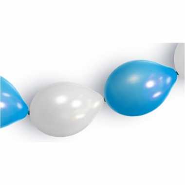 Ballonnenslingers blauw en wit