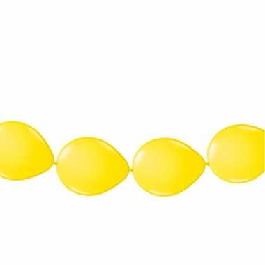 Gele ballonnen slinger 3 meter