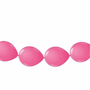 Roze ballonnen slinger 3 meter
