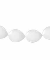 Witte ballonnen slinger 3 meter