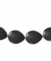 Zwarte ballonnen slinger 3 meter